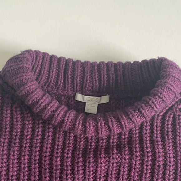 COS ribbed knit crop sweater size XS - Picture 2 of 6